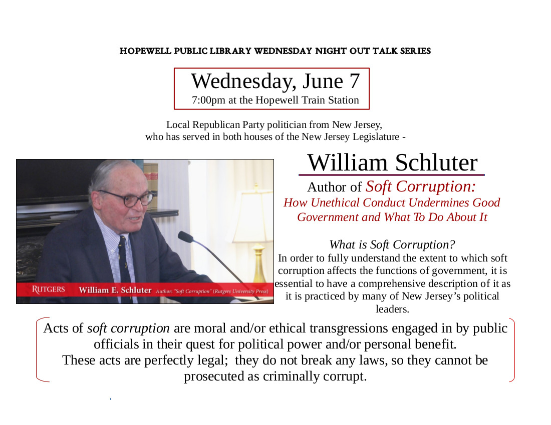 William Schluter, <small>Author: <i>Soft
Corruptions</i>