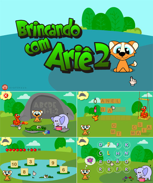 Jogo educativo Brincando com Arie!!!! Brincando com Arie 2 ( jogos infantis  ) 