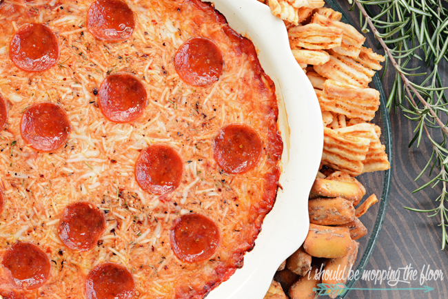 Easy Pizza Dip | Perfect low carb recipe that kids and adults both love!