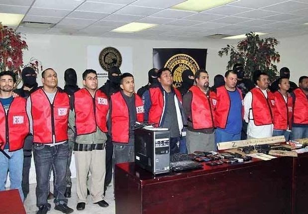 10 Suspected Zetas Gunmen Arrested In Monterrey Borderland Beat