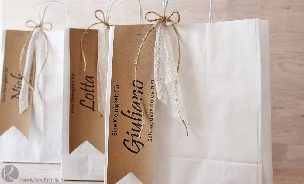 Kreativ Oder Primitiv Gastgeschenk Kindertuten