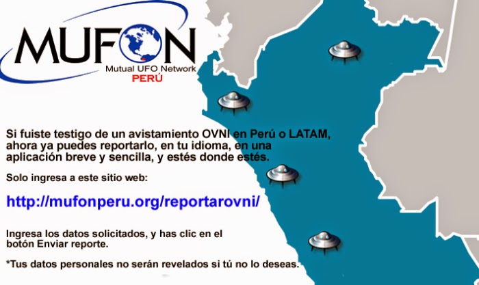 REPORTA AQUÍ ALGÚN AVISTAMIENTO OVNI EN LATINOAMERICA