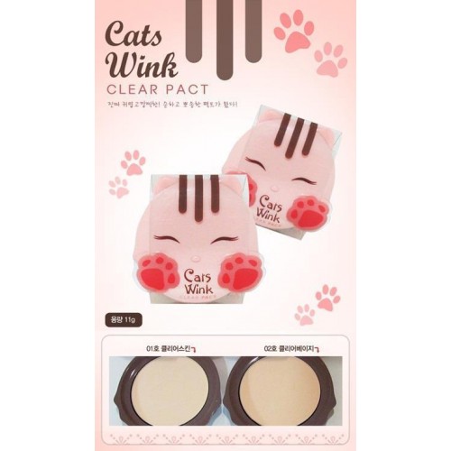 Productos Coreanos TONY MOLY CATS WINK CLEAR PACT