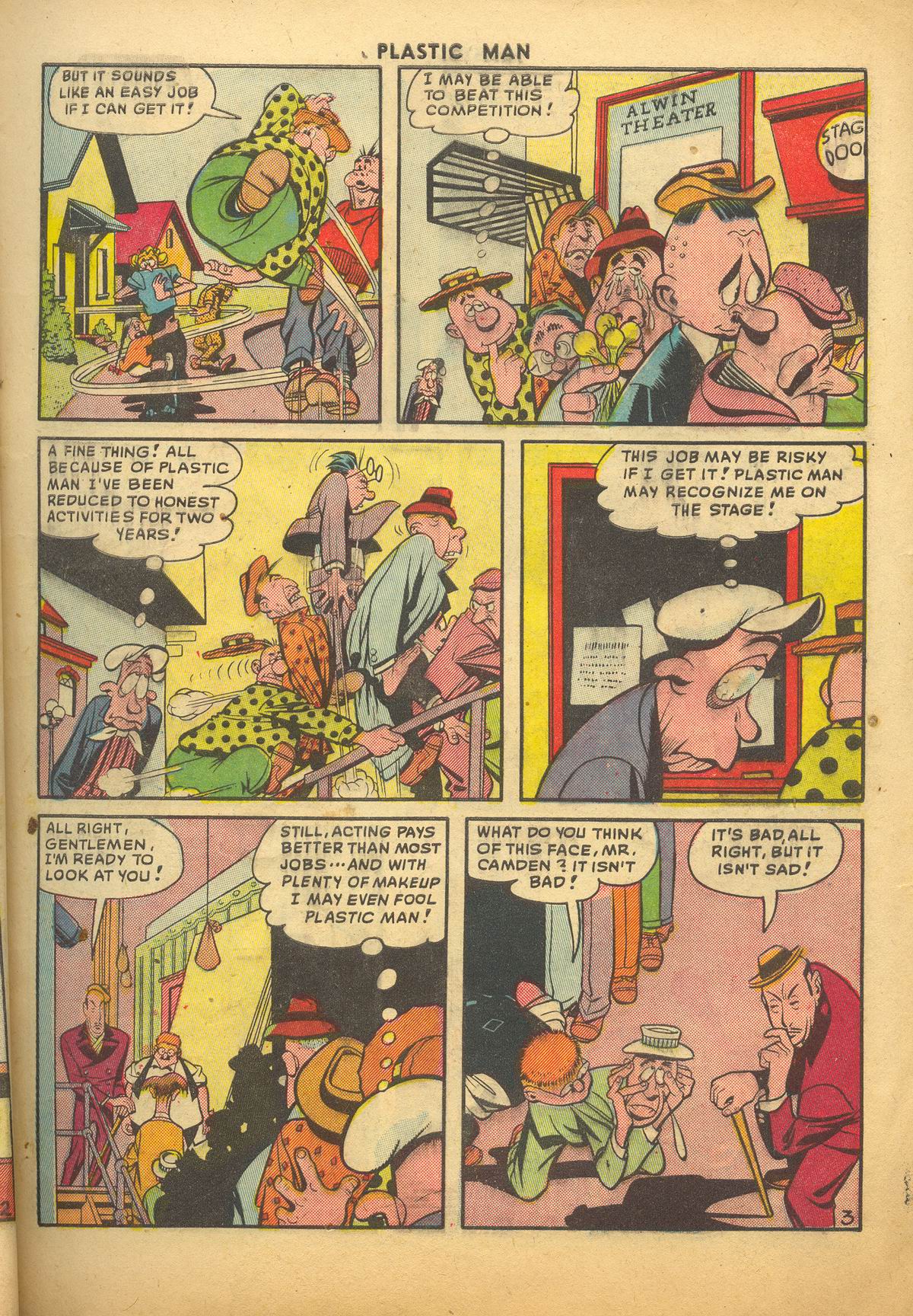 Read online Plastic Man (1943) comic -  Issue #20 - 5