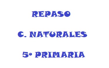 REPASO C. NATURALES 5º