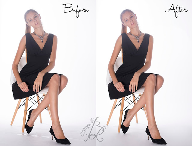 Indoor Photography Before and After Editing Model: Tanya