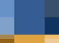 Bright Cobalt Cветлый кобальт Контрастная (комплиментарная) палитра Осень-зима 2014 Pantone модные популярные цвета