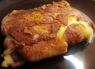 Bacon Wrapped Cheese Sandwich Recipe Instructions