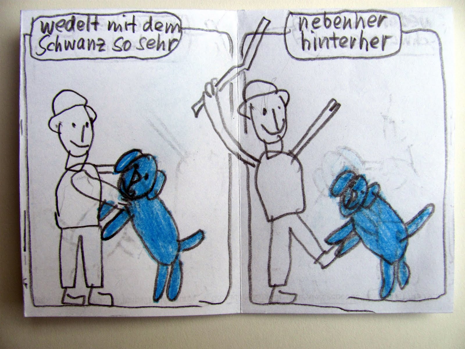 Notizen aus dem Bleistiftland Der blaue Hund. Ein Gedicht von Peter