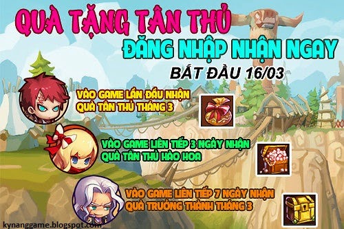 Quà tặng tân thủ đăng nhập nhận ngay gunbao Quà tặng tân thủ đăng nhập nhận ngay gunbao