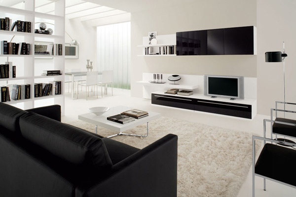 Lindas Salas En Blanco Y Negro Ideas Para Decorar Diseñar Y Mejorar Tu Casa