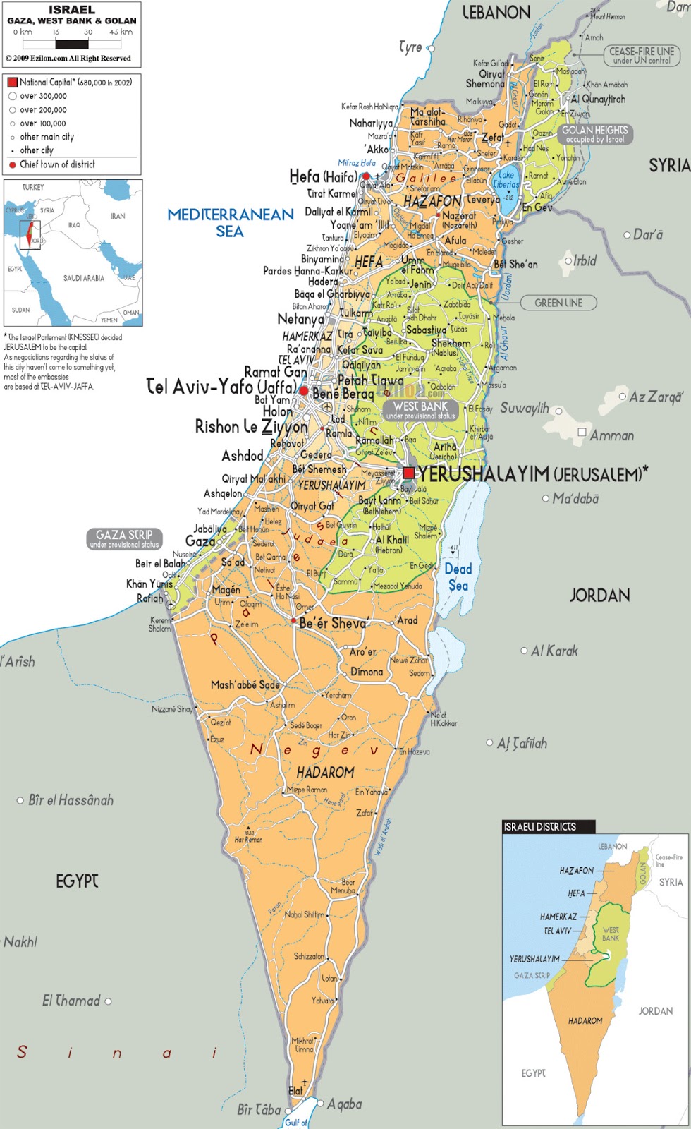 Israel Mapas Geográficos de Israel Enciclopédia Global™