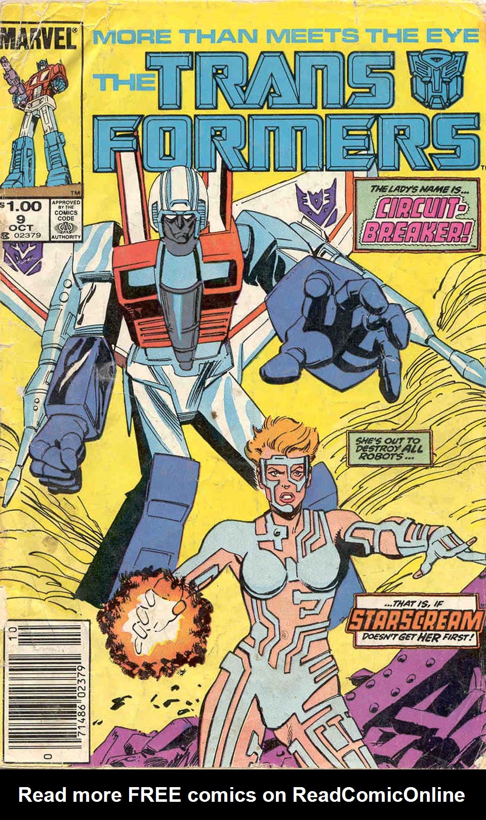 Read online The Transformers (1984) comic -  Issue #9 - 1