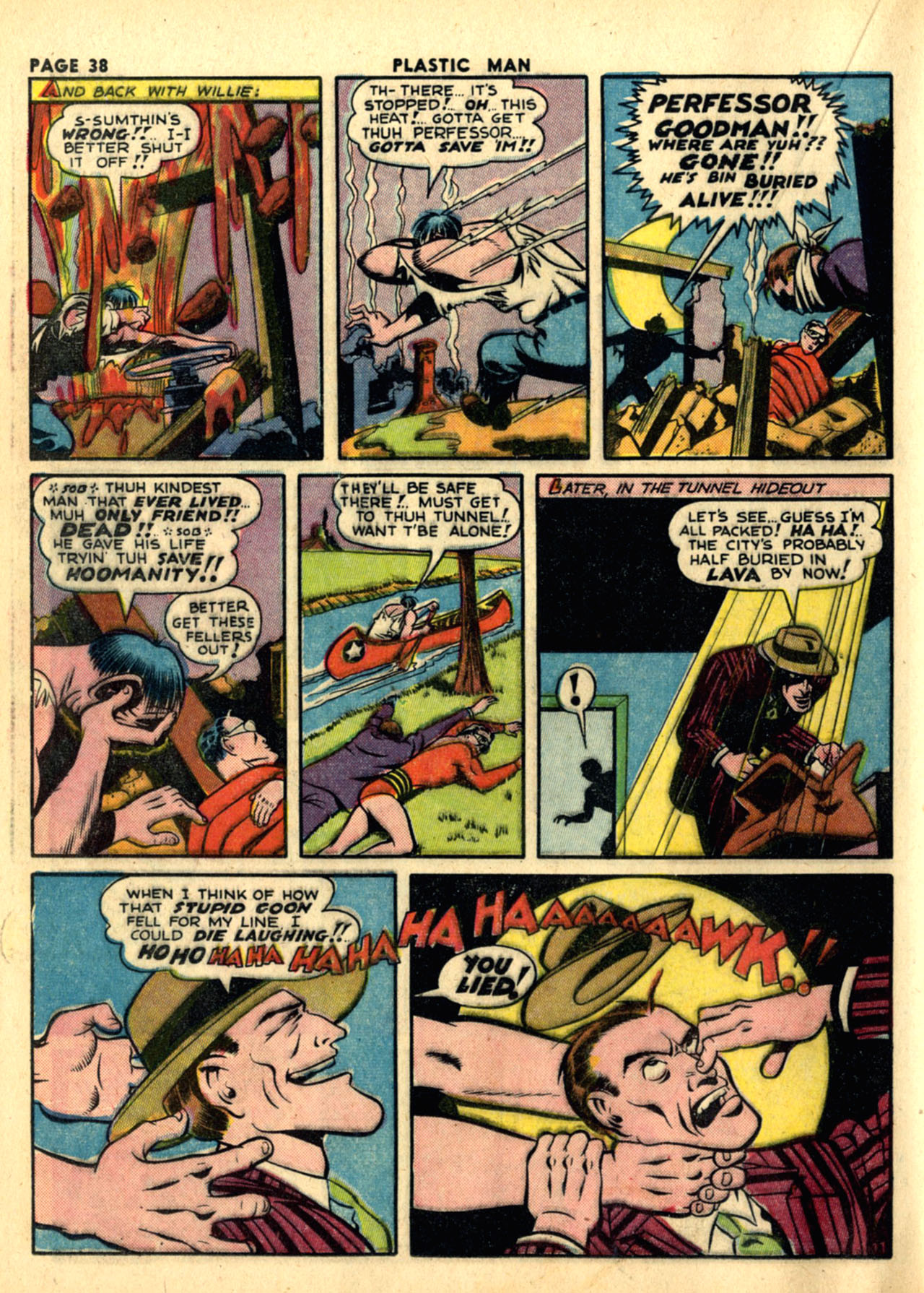 Read online Plastic Man (1943) comic -  Issue #1 - 40