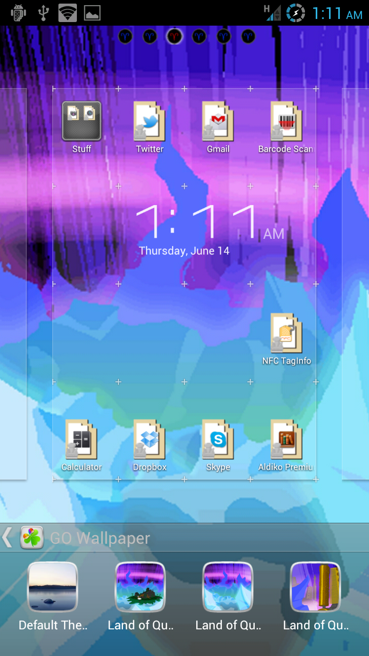 Creative Shenanigans Land of Quartz and Melody GO Launcher Ex Theme