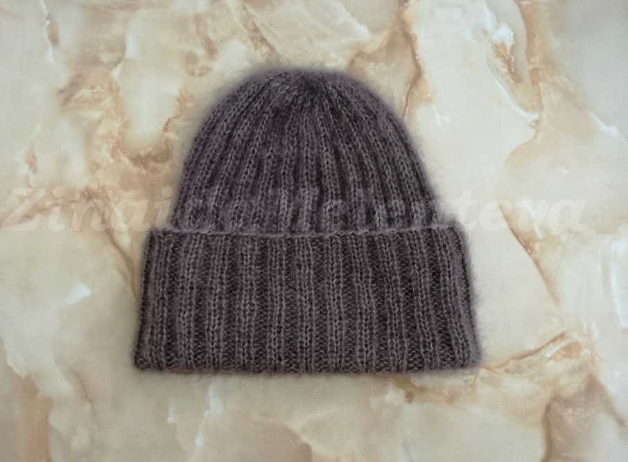 Простые рассказы о вязании спицами : Объёмная шапка из мохера