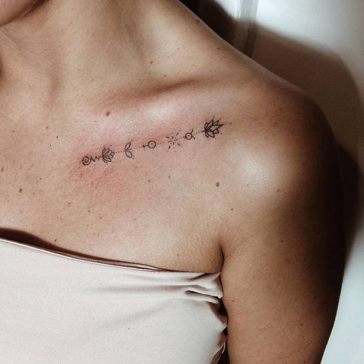 Pin En Mi Sue o clavicle-tattoo