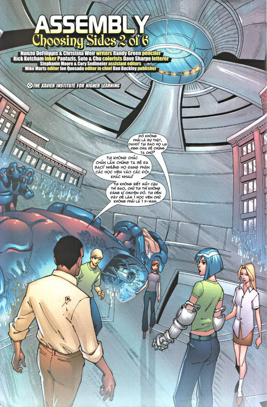 New X-Men v2 - Academy X new x-men #002 trang 3