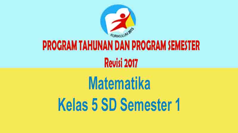 Program Semester dan Tahunan Matematika Kelas 5 SD
