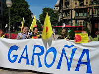 Manifestacion contra la central nuclear de Garoña