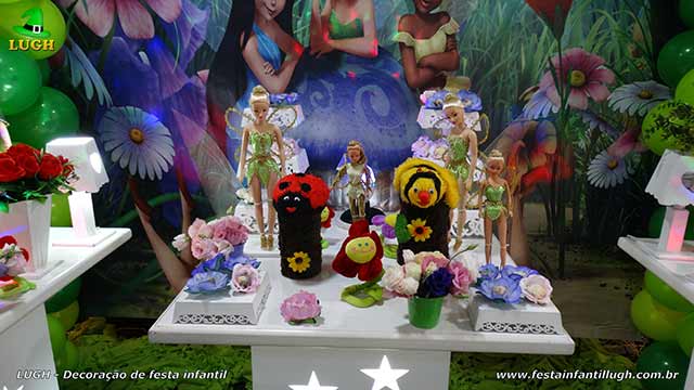 Decoração de aniversário tema Tinker Bell - Sininho - Festa infantil