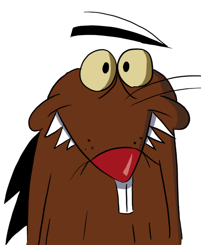 Рисунок злой бобер