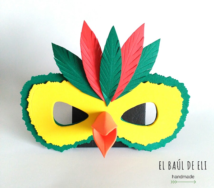 DIY, máscara, carnaval, goma eva