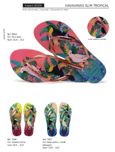 chinelos havaianas 2019