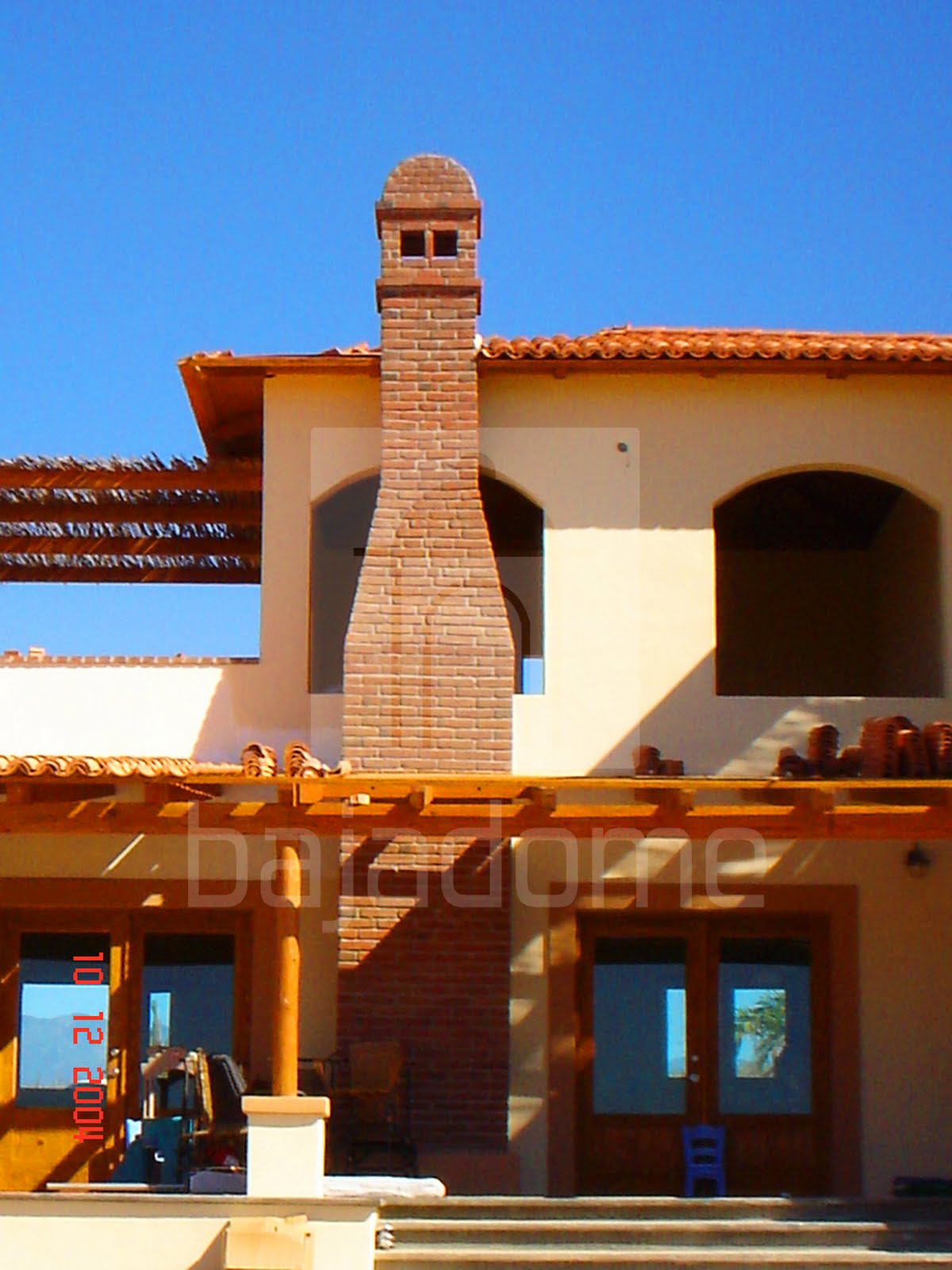 bajadome arte en el cielo tiro de chimenea con casco presupuesto personales