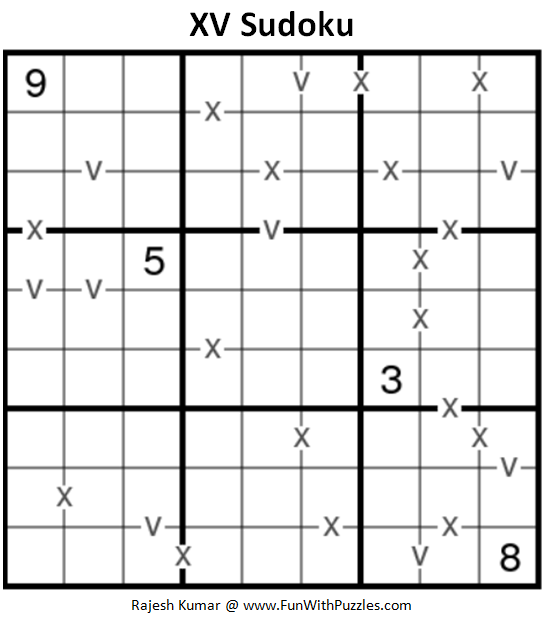 XV Sudoku (Fun With Sudoku #183)