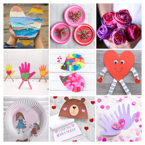 Valentine's Day Cards, Valentines Crafts, Valentine Crafts for kids, Valentine's Day crafts, Valentine's Day Gifts that kids can make, Homemade Valentine's Day Gifts