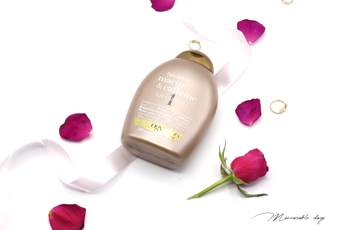 kunstmest bereiken Begrafenis Review: OGX Niacin & Caffeine Shampoo | Memorable Days : Beauty Blog -  Korean Beauty, European, American Product Reviews.