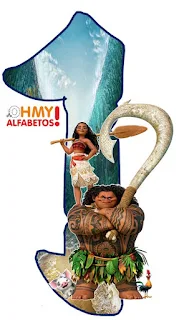 Alfabeto de Moana y Maui.