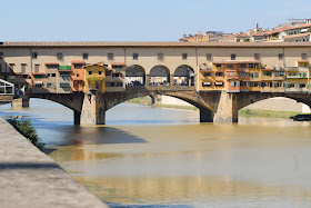The Ponte Vecchio linked the Uffizi with the Palazzo Pitti