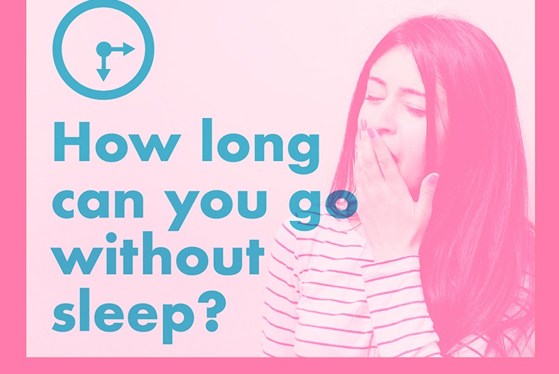 How Long Can You Go Without Sleep? infographic