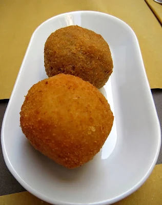 Sicilian Food - Arancini balls in Siracusa