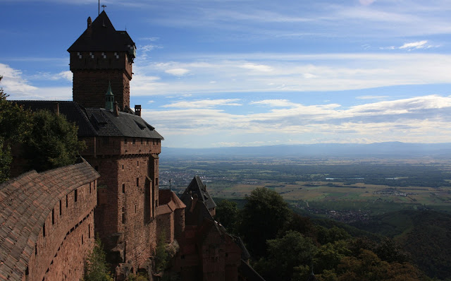 винная дорога, Эльзас, замок Верхний Кенигсбург, Франция,замок