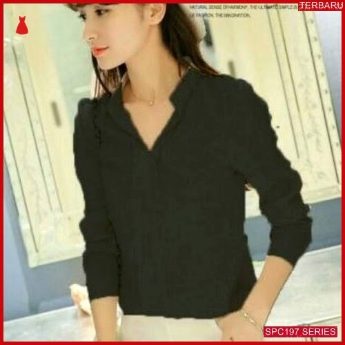 SPC197K28 Kemeja Finsi Terbaru Atasan Wanita | BMGShop