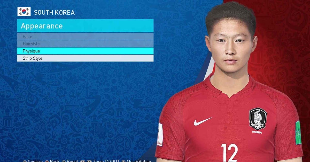 ultigamerz PES 2018 Lee Kang In (Valencia, South Korea NT) Face