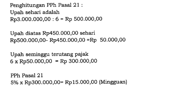 Contoh Soal Pph 21 Terbaru