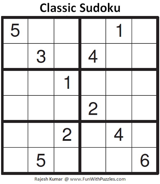 Classic Sudoku (Mini Sudoku Series #80)