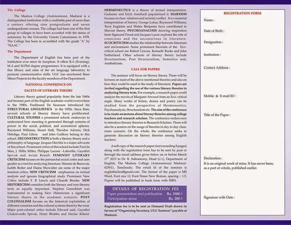 UGC NET/SET/SLET English Literature Two Day National Conference on