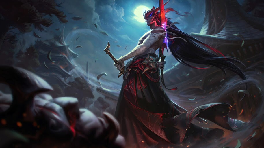 Yone, LoL, Splash, Art, 8K, #7.2287