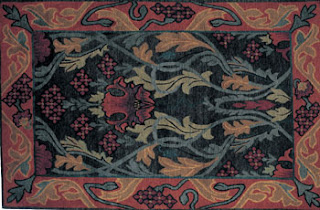 royal pine bridgman's future stickley area rugs coral designer red yellow outline black flower pattern center