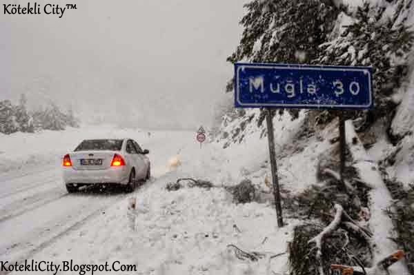 muğlada kar manzaraları 2012