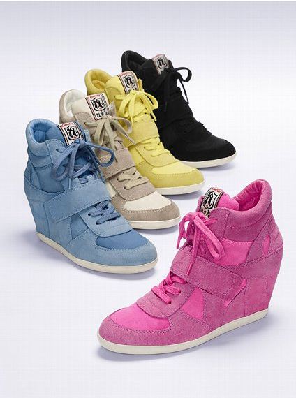 Amiable Amy: Canvas Bowie Wedge Sneaker by ASH