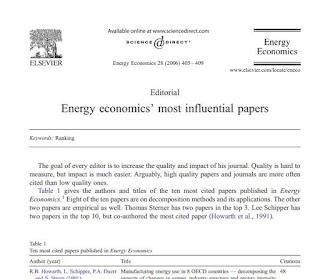 "Energy Economics'e Ait Rapor"