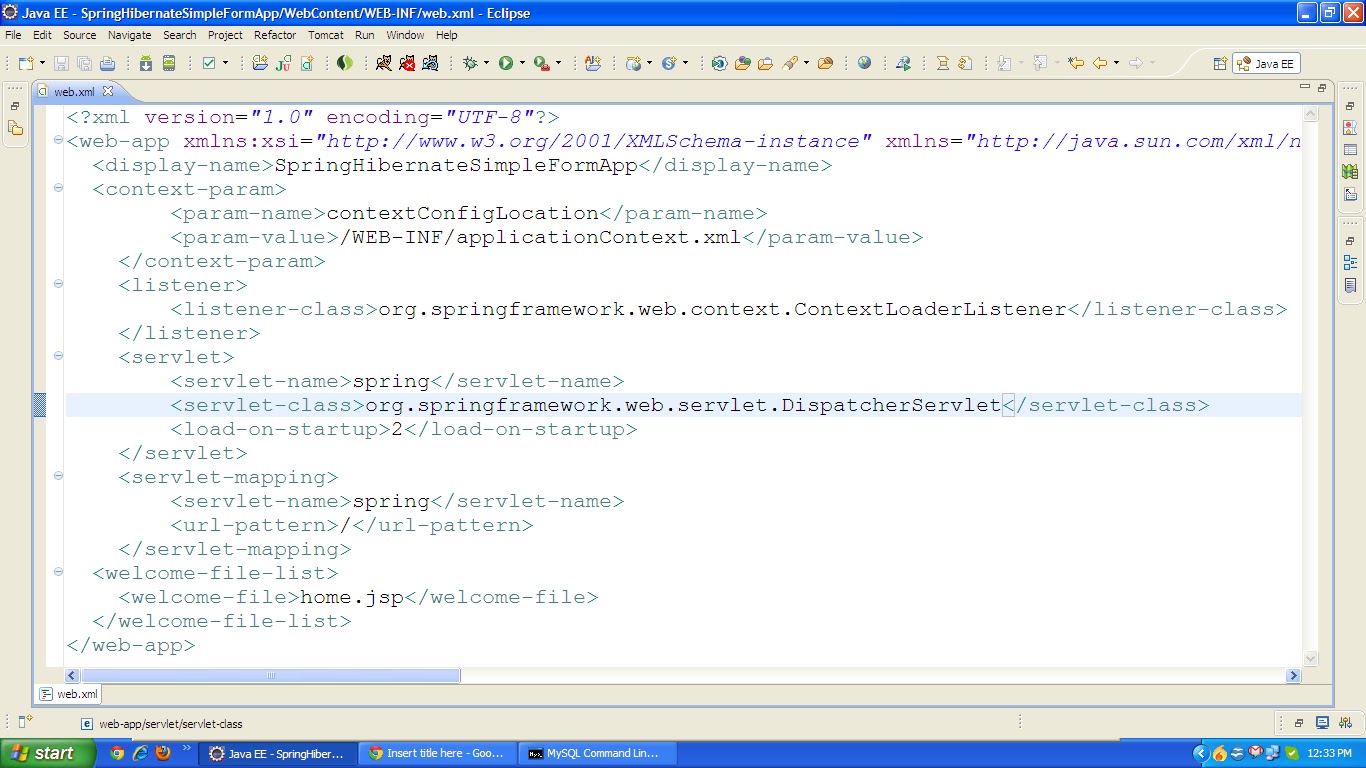 Working with Simple Form Controller using Spring & Hibernate | Addicted ...