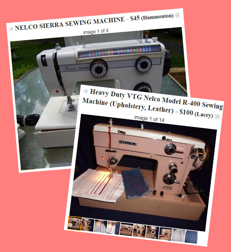 Nelco Sewing Machines listed for sale on Craigslist.