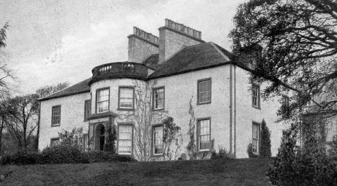 Tour Scotland Old Photograph Naughton House Scotland